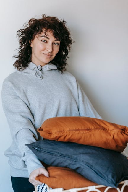 Beginner starting yoga journey with a warm smile in a simple room